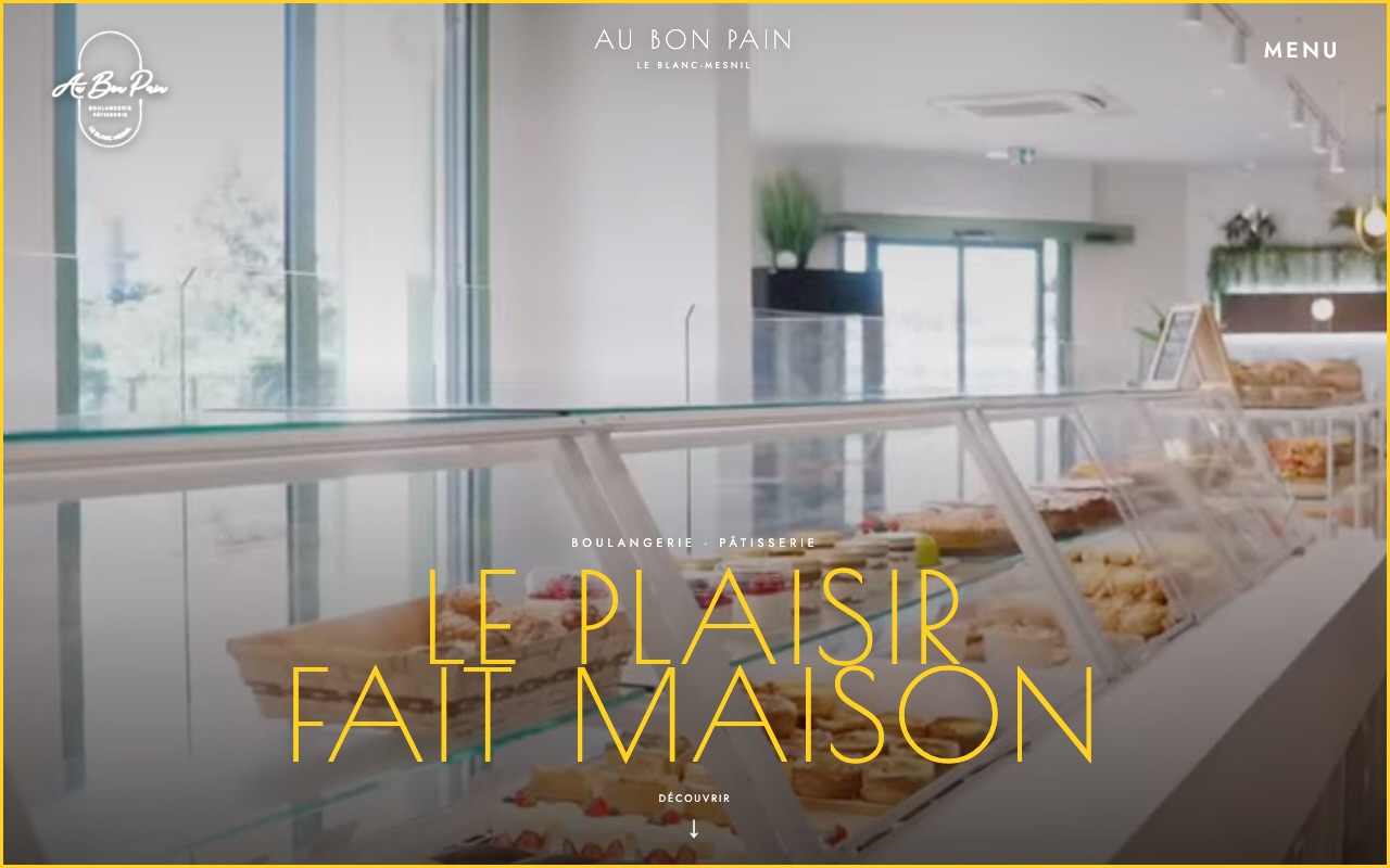 Aperçu du site Au Bon Pain — boulangerie-pâtisserie au Blanc-Mesnil